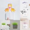 Adesivo de interruptor de série de flores de animais da Amazônia transfronteiriça, pintura de papel, decoração de casa, sala, interruptor, soquete, adesivo de parede
