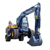 Excavadora de Ruedas 75 Tracción en las Cuatro Ruedas Excavadora de Ruedas 80 Ingeniería Verde Agricultura Fabricante Venta Directa Excavadora de Ruedas