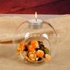 Florero Ecológico Micro-Paisaje Estilo Europeo Vidrio Transparente Espeso Portavelas Decoración de Mesa de Boda Regalo