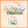 CT700 color mariposa flor pegatinas de ventana impresión a doble cara visual dormitorio sala de estar ventana vidrio pegatinas decorativas