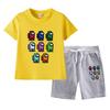 Ropa Infantil Lobo Espacial Matando Niños Traje de Verano para Niños Conjunto de Dos Piezas de Algodón de Verano Nuevo Camiseta de Manga Corta y Pantalones Cortos