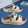 Pantuflas de Verano para Hombre, Antideslizantes, de Suela Gruesa, Sandalias Cómodas sin Cierre para Playa, Deportes y Conducir