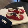 Zapatillas de deporte de primavera 2025 para mujer, zapatos casuales de suela gruesa con cordones delanteros, zapatos Forrest Gump a juego, zapatos de entrenamiento alemanes retro.