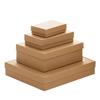 Caja de Embalaje de Regalo de Papel Kraft Tamaño Grande Caja de Regalo Rectangular Tapa y Base Caja de Papel Caja de Regalo de Cartulina Negra Venta al por Mayor