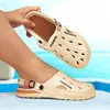 Pantuflas de Verano para Hombre Pantuflas Transfronterizas para Hombre Antideslizantes Casuales de Moda Playa Exterior Zapatos para Conducir Estilo de Hombre