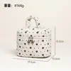 Bolsa Tote de Veludo Cotele com Estampa Floral Retrô, Feita Sob Medida em Fábrica Transfronteiriça, Bolsa Portátil de Grande Capacidade para Armazenamento de Artigos de Higiene Pessoal