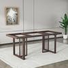Suporte de Perna de Mesa de Ferro Forjado Suporte de Perna de Mesa de Jantar de Laje de Rocha Mármore Metal Mesa de Escritório Mesa de Chá Suporte de Perna Prateleira de Mesa de Chá de Placa Grande