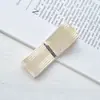 Fita Dourada Listrada Dupla Face de 25mm Fita Estilo Britânico Acessórios de Cabelo Artesanais Porta Presilha de Cabeça Material Acessórios