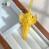 Retención de Color Alta Arena Dorada Antigua Deidad Guardiana del Tíbet Garuda Sabiduría Garuda Vajra Mazo Colgante Accesorios Joyería