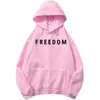 Sudadera Charlie Kirk Estampado de Letras Gratis Moda Unisex Streetwear Manga Larga Casual Holgada Deportiva