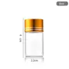 Botellas Selladas con Tapa Dorada, Botellas Dispensadoras Selladas de Rosca de 22mm, Botellas de Deseos, Botellas de Vidrio, Botellas de Azafrán y Cordyceps, Venta al por Mayor con Tapas