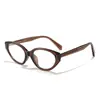 Montura de Gafas Retro Coreana de Gato para Hombres y Mujeres 87004 Sencilla Ins de Gama Alta con Aspecto Adelgazante Montura de Gafas para Miopía con Filtro de Luz Azul