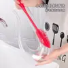 Cepillo Multifuncional Dos en Uno para Tazas de Mango Largo y Cepillo para Popotes, Cepillo de Limpieza para Cocina del Hogar, Cepillo para Tazas de Limpieza Montable en Pared
