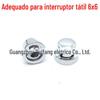 Tampinha de Tecla 6X6,45mm, Tampinha de Tecla para Interruptor Tátil, Tampinha de Tecla para Interruptor de Energia, Tampinha de Pressão Galvanizada Eletrodepositada de Marca