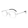 Gafas de Titanio Puro Anti Luz Azul 54 Polígono 9018 Hombres Negocio Refinado Simple Sensación de Alta Gama Gafas Venta al por Mayor Lentes Graduados