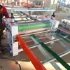 Máquina encoladora de esponja de silicona tablero de densidad máquina encoladora de pegamento a base de agua de doble cara máquina encoladora de rodillo para lámina de PVC fabricante