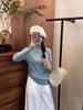 Muchen 2025 Primavera Nuevo Estilo Coreano Simple Botón Cuello Medio Jersey Prendas de Punto Prendas de Punto Camisa Base para Mujer Top