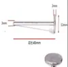 Cabezal de pulido de diamante tipo T de 3 mm, cabezal de pulido de esmeril, aguja K, línea de corte de jade, taladro de tallado, aguja de pulido, aleación de galvanoplastia