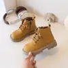 Botas para Niños 2025 Otoño/Invierno Estilo Popular Botas Martin Botas de Caballero Retro Botas Cortas Cálidas Antideslizantes Estilo Británico Botas de Princesa