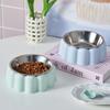 Tigela para Gato, Tigela para Pet, Tigela de Comida para Gato, Protetor de Pescoço para Gato, Tigela Alta, Tigela de Aço Inoxidável para Cachorro de Grande Capacidade, Tigela para Gato Antivirada