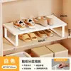 Armário de sapatos prateleira em camadas rack de armazenamento armário organizador de prateleira divisória de sapato de couro prateleira de armazenamento divisória de sapato doméstico