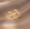 Pendientes elegantes de perla de lujo y alta calidad, con diseño único y estilo coreano, para mujer.