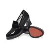 Zapatos de Malla de Moda de Tacón Alto para Mujer Verano 2024 Huecos de Cuero Genuino Suave Zapatos de Tacón Medio Cuero Suave Suela Suave Mocasines de Tacón Grueso