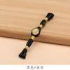 Hengmeihe Hebilla de Placa Cheongsam Chinoiserie Cuentas de Pan de Oro Envueltas en Hilo de Oro Hebilla de Una Palabra Chinoiserie Retro Accesorios de Botones Decorativos