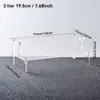 Soporte de Exhibición de Escalera Acrílica para Muñecas Pop Mart Caja Sorpresa, Soporte de Exhibición de Escritorio para Figuras, Estante de Almacenamiento Transparente Jazmín