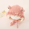 Gorro Nuevo de Invierno para Bebé Cálido Casual para Bebé Rojo Elegante de Moda Popular Tejido con Protección para Orejas Niños