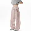 Pantalones Casuales Nuevos para Hombre 2026, Estilo Unisex, Cárdigan a Cuadros, Talla Grande, Corte Holgado, Marca de Moda, Pantalones Rectos para Hombre