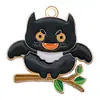 Transfronterizo 125 Goteo de aceite Fantasma de Halloween Calavera Murciélago Muerte Colgante DIY Pulsera Llavero Colgante de Joyería