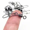 Pino de argola em oito, pino de isca de alta resistência, conector de argola em oito de pesca de liberação rápida, pino forte giratório