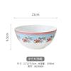 Juego de vajilla de porcelana con diseño romántico de flores y gran valor estético, cuenco, plato y cuchara para bodas, juego de cuencos y palillos de cerámica para casa nueva, vajilla para el hogar.
