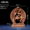 Cobre Esculpido "Mãe Celestial Auspiciosa" Estátuas Pequenas Portáteis de Bronze Artesanato para Decoração de Casa, Sala de Estar, Entrada, Mesa