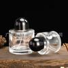 Frasco de Perfume Personalizado Frasco de Spray de Vidro Frasco Cosmético Espessado 50ml100ml Frasco com Tampa de Baioneta Frasco de Vidro Preto