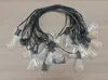 Casquillo de lámpara impermeable con rosca E27 cadena de luces para balcón exterior patio araña LED iluminación de color decoración de camping cable de núcleo de cobre