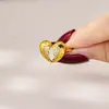 Popular Colar de Ouro Sand Vietnameseo com Diamante Amor Design Transfronteiriço Brincos em Forma de Coração Conjunto de Anéis Decoração Suprimento