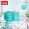 Dora Dobu Lenços Umedecidos Infantis Nuvem Suave Creme para Bebê Papel Uso Duplo Úmido e Seco Lenços para Lavar o Rosto 40 Unidades 6495