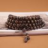 Pulsera de rosario de 108 cuentas de palo de rosa, sinewood, rama de ácido rojo, sinan dorado, folleto, palo de rosa, sinewood, rama de ácido rojo, sinan dorado, pulsera de rosario, regalo de puesto, pulsera al por mayor