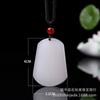 Jade blanco de jade de seda dorada de Xinjiang hebilla de la paz colgante tarjeta de nada flor de magnolia para hombres y mujeres colgante de gota de agua de loto al por mayor