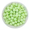 Cuentas Redondas de Acrílico Esmerilado Mate con Agujero Recto de 6-12 mm para Pulsera, Collar DIY, Accesorios para Ensartar, Cuentas para Bolsas Tejidas