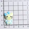Adornos de gato de acrílico de dibujos animados, pegamento de crema DIY para pasadores de pelo hechos a mano, llaveros e imanes para refrigerador