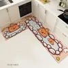 Tapetes de Piso para Cocina Shishi Shunyi, Alfombras Rayadas para Restaurante en Casa, Antideslizantes de Barro Diatomeas, Resistentes al Aceite, Absorbentes de Agua y Resistentes a la Suciedad