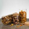 Botella de vidrio con corcho para cocina, latas para almacenar alimentos, frasco sellado para frutos secos, frasco de vidrio para té perfumado