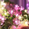 Nueva Cadena de Luces LED de Estrella Rosa de Cinco Puntas Luces de Bola de Burbujas para Decoración de Fiesta de Cumpleaños Infantil