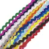 Em estoque Cor Sólida 5mm Onda Forma S Borda Curva com Fita de Renda Acessórios de Casamento Cortina Chapéu Roupa Infantil Acessórios de Roupa