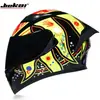 Casco para Motocicleta Eléctrica Jiekai para Hombre y Mujer, Casco Integral de Doble Lente, Cobertura Total, Bluetooth Universal para Coche de Calle, para Todas las Estaciones