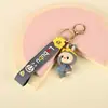 Llavero de goma suave de dibujos animados de PVC, muñeco de peluche 3D personalizado, colgante para mochila, llavero, accesorio para bolso, regalo pequeño