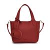 Bolso de Cubo Portátil para Viajero de Moda Estilo Coreano para Mujer 2025 Color Sólido Nuevo Estilo Bolso de Hombro Simple Bolso Cruzado con Patrón Lichi